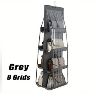 Gray 8 Grid Purse Organizer